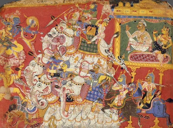 Krishna and Naraksura