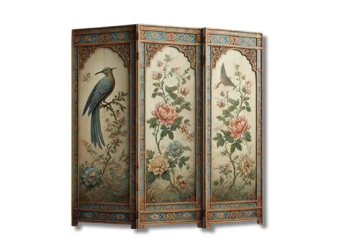 Hand-Painted Screens to divide spaces or simply add visual interest in your room