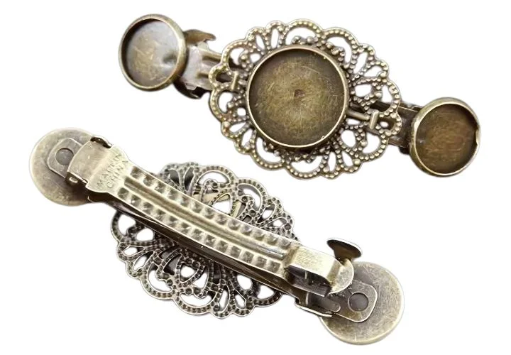 Vintage Bronze Cameo Hair Accessories