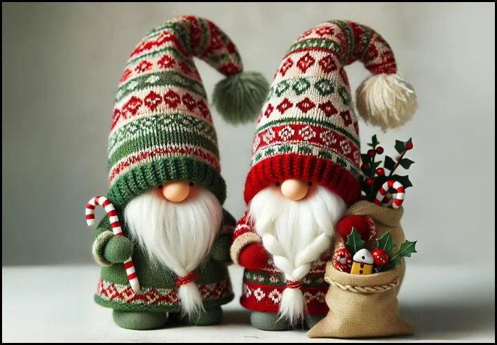 Handmade Christmas Gnome Decorations