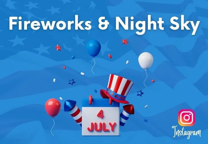 Fireworks & Night Sky caption Fireworks & Night Sky caption